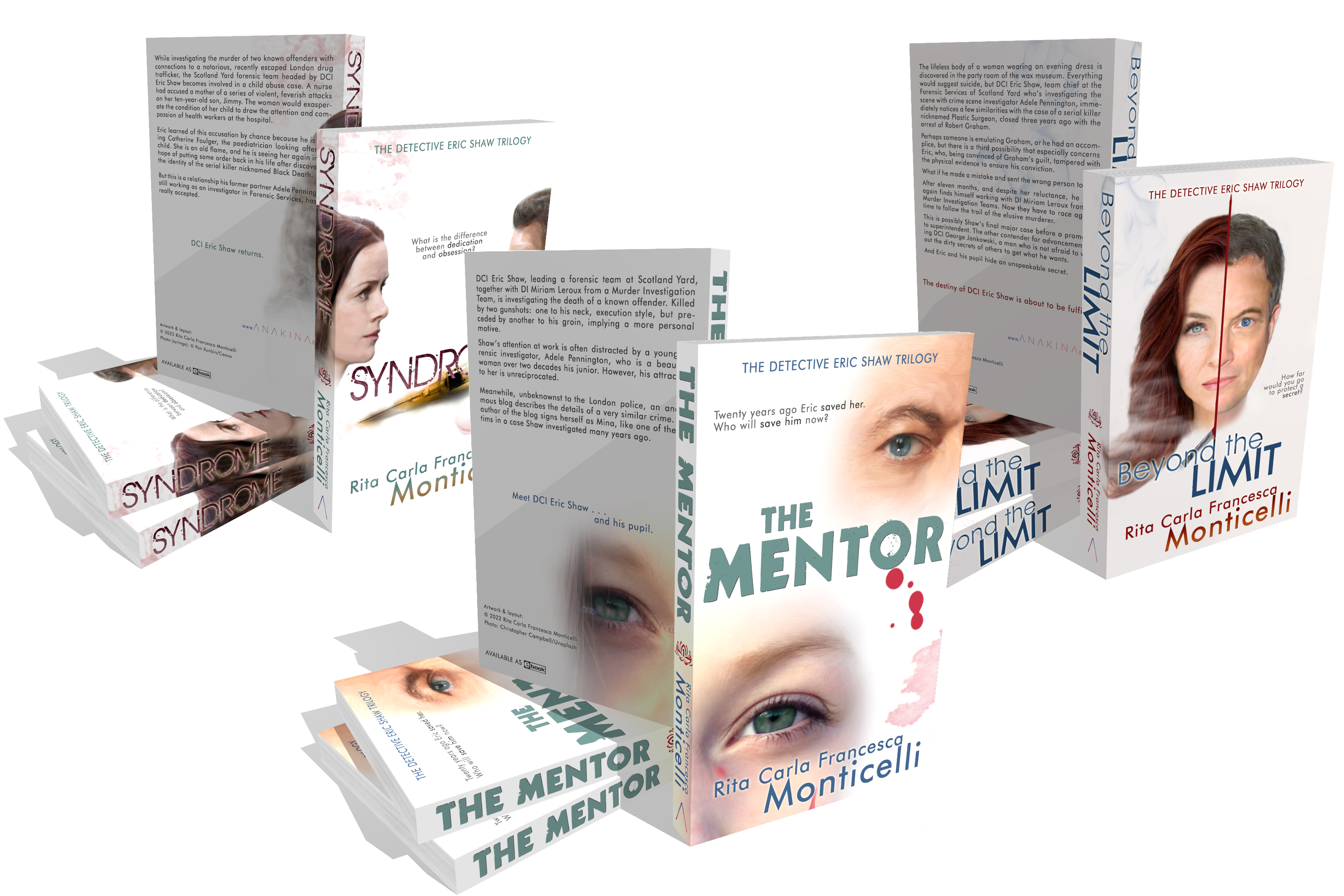 The three books in the Detective Eric Shaw Trilogy